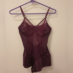 Purple lace bodysuit